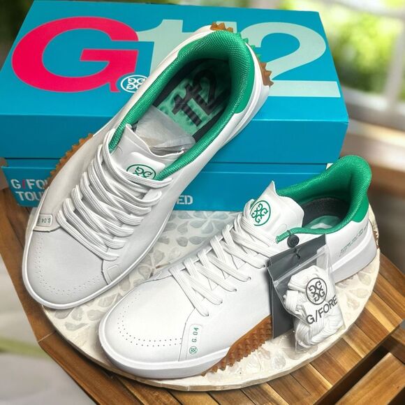 G/FORE G.112 P.U Leather Golf Shoes Snow/Toast Turf Rated Men’s Size 10 - Picture 3 of 15